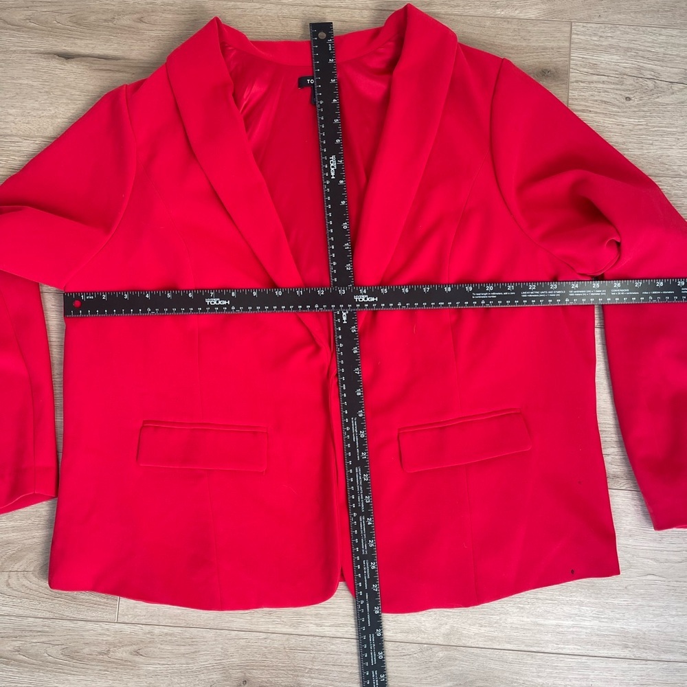 Torrid Open Front Blazer Jester Red - Size 4x - image 8